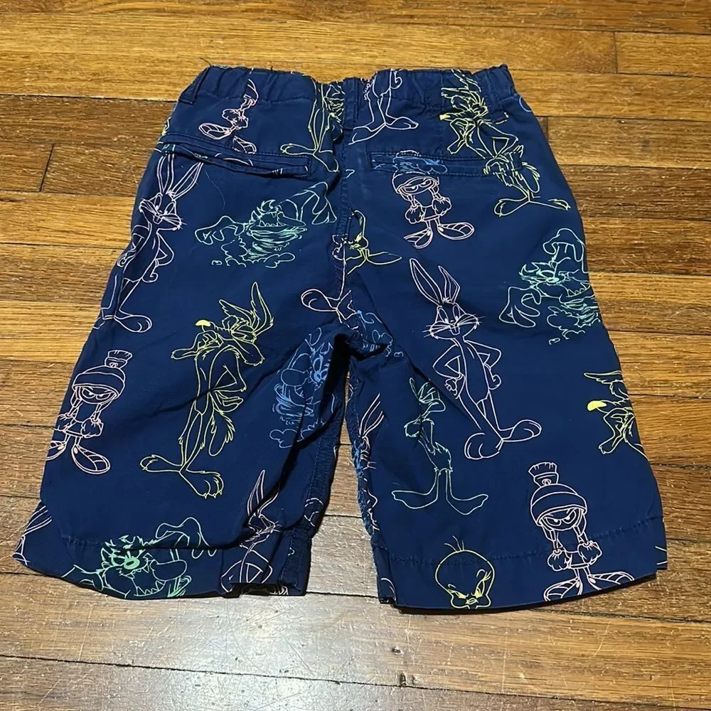 Gap x Warner Brothers Looney Tunes Boys Bermuda Length Shorts, Sz 8